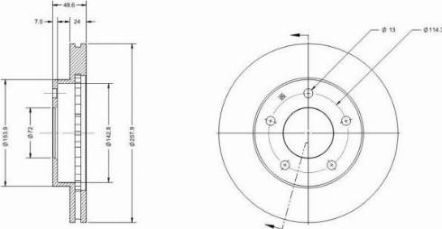 Remy RAD1393C - Brake Disc autospares.lv