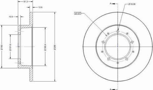 Remy RAD1349C - Brake Disc autospares.lv