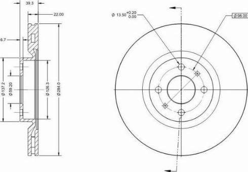 Remy RAD1340C - Brake Disc autospares.lv