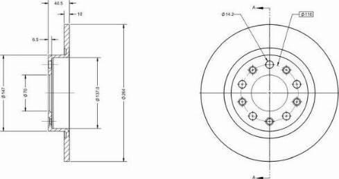 Remy RAD1348C - Brake Disc autospares.lv