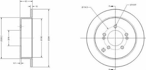 Remy RAD1355C - Brake Disc autospares.lv