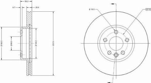 Remy RAD1353C - Brake Disc autospares.lv