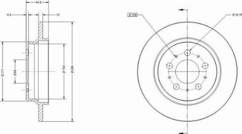 Remy RAD1357C - Brake Disc autospares.lv