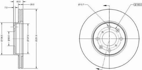 Remy RAD1306C - Brake Disc autospares.lv