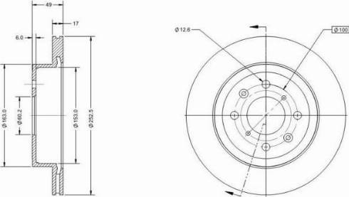 Remy RAD1300C - Brake Disc autospares.lv