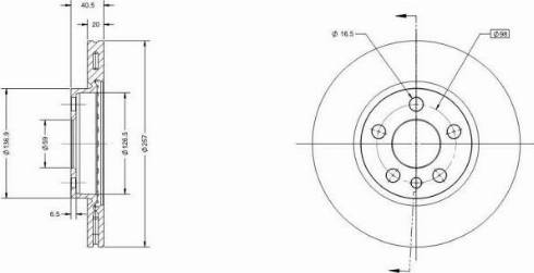 Remy RAD1303C - Brake Disc autospares.lv