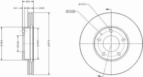 Remy RAD1314C - Brake Disc autospares.lv