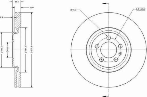 Remy RAD1310C - Brake Disc autospares.lv