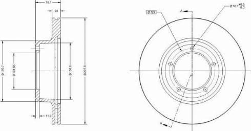 Remy RAD1384C - Brake Disc autospares.lv