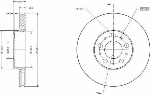 Remy RAD1388C - Brake Disc autospares.lv