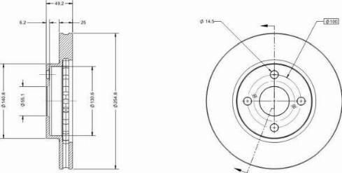 Remy RAD1382C - Brake Disc autospares.lv