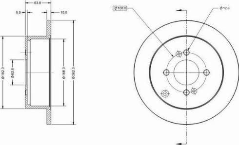 Remy RAD1334C - Brake Disc autospares.lv