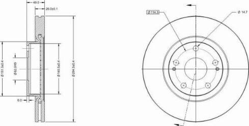 Remy RAD1338C - Brake Disc autospares.lv