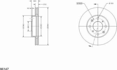 Remy RAD1324C - Brake Disc autospares.lv