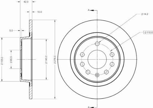 Remy RAD1325C - Brake Disc autospares.lv