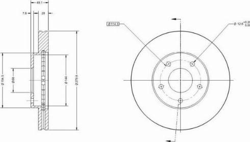 Remy RAD1321C - Brake Disc autospares.lv