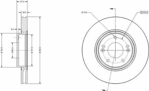 Remy RAD1372C - Brake Disc autospares.lv