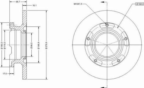 Remy RAD1299C - Brake Disc autospares.lv