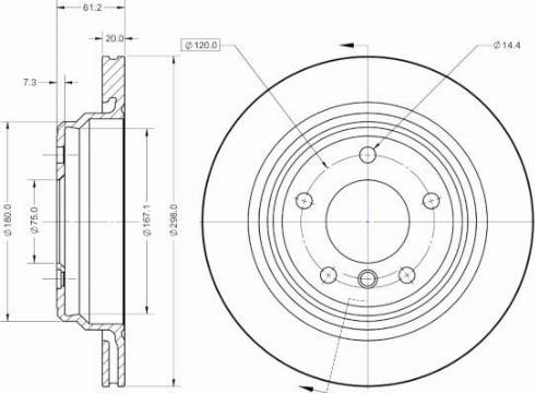 Remy RAD1295C - Brake Disc autospares.lv