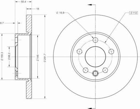 Remy RAD1249C - Brake Disc autospares.lv