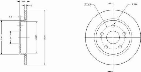 Remy RAD1241C - Brake Disc autospares.lv