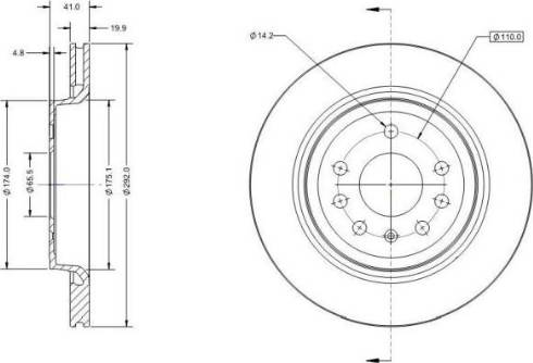 Remy RAD1243C - Brake Disc autospares.lv