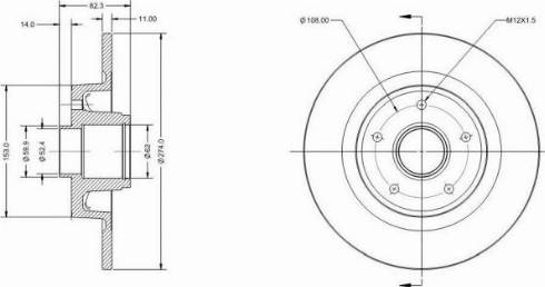 Remy RAD1214C - Brake Disc autospares.lv