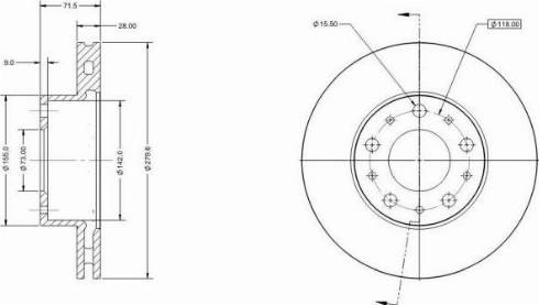 Remy RAD1212C - Brake Disc autospares.lv