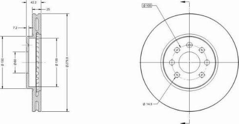 Remy RAD1217C - Brake Disc autospares.lv