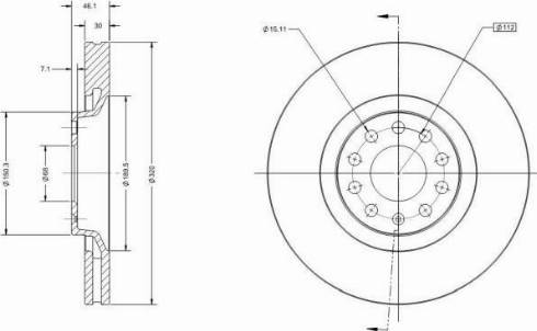 Remy RAD1284C - Brake Disc autospares.lv