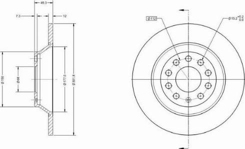 Remy RAD1282C - Brake Disc autospares.lv