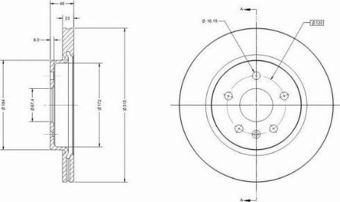 Remy RAD1239C - Brake Disc autospares.lv