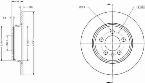 Breco BV 6150 - Brake Disc autospares.lv