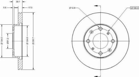 Remy RAD1226C - Brake Disc autospares.lv