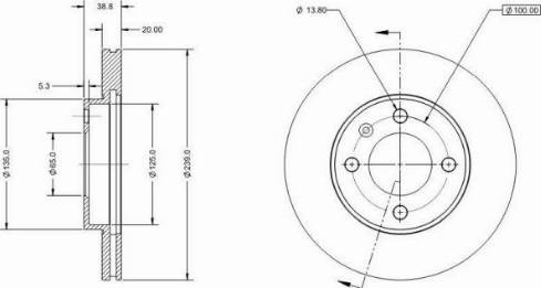 Remy RAD1223C - Brake Disc autospares.lv