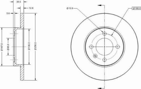 Remy RAD1222C - Brake Disc autospares.lv