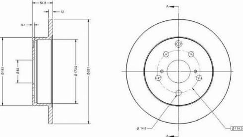 Remy RAD1271C - Brake Disc autospares.lv