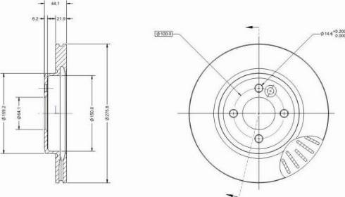 Remy RAD1278C - Brake Disc autospares.lv