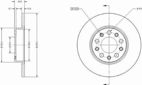 Remy RAD1272C - Brake Disc autospares.lv