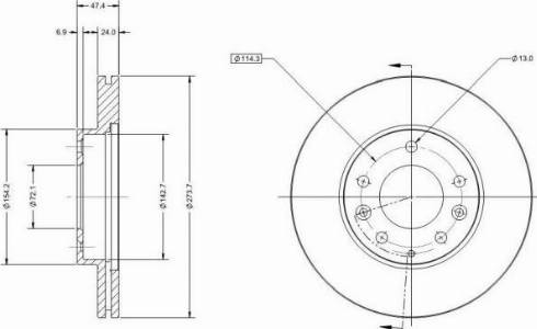 Remy RAD1795C - Brake Disc autospares.lv