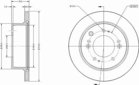 Remy RAD1746C - Brake Disc autospares.lv