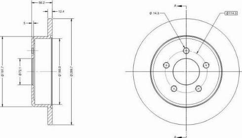 Remy RAD1740C - Brake Disc autospares.lv