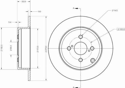 Remy RAD1743C - Brake Disc autospares.lv