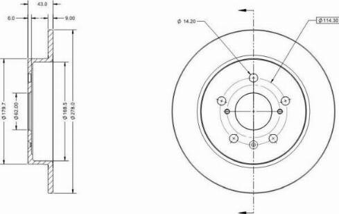 Remy RAD1750C - Brake Disc autospares.lv