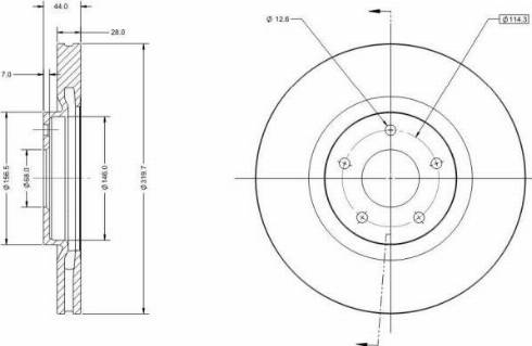 Remy RAD1757C - Brake Disc autospares.lv