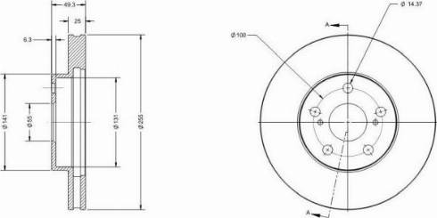 Remy RAD1768C - Brake Disc autospares.lv