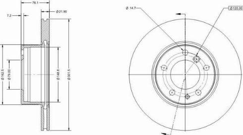 Remy RAD1762C - Brake Disc autospares.lv