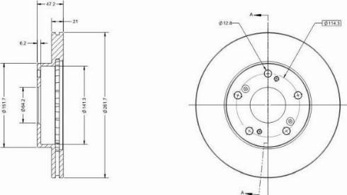 Remy RAD1700C - Brake Disc autospares.lv