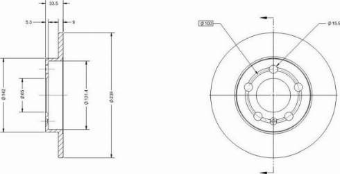 Remy RAD1708C - Brake Disc autospares.lv