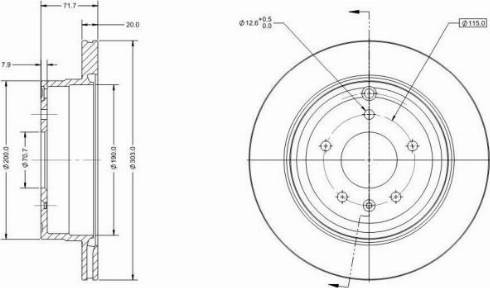 Remy RAD1702C - Brake Disc autospares.lv